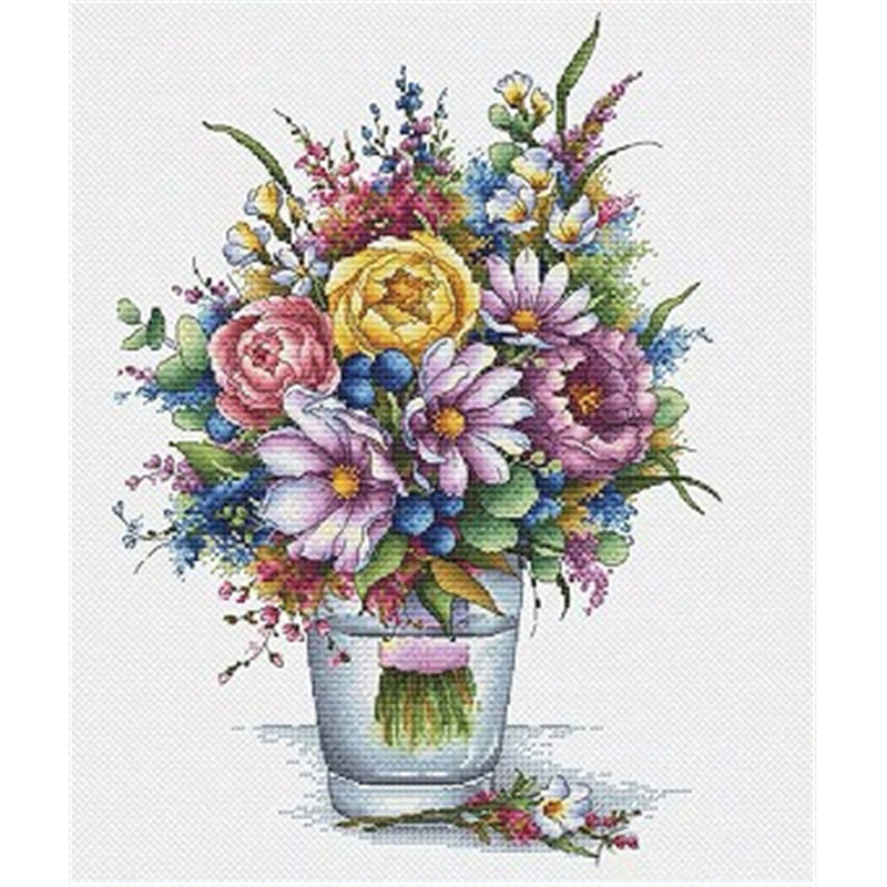 Embroidery World - ZZ6455 مجموعات التطريز بالغرزة المتقاطعة DIY،
