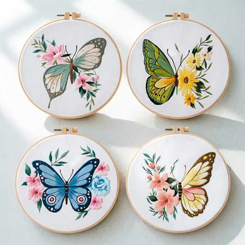 Embroidery Kit - قطعة واحدة 20×20 سم (7.87 بوصة)