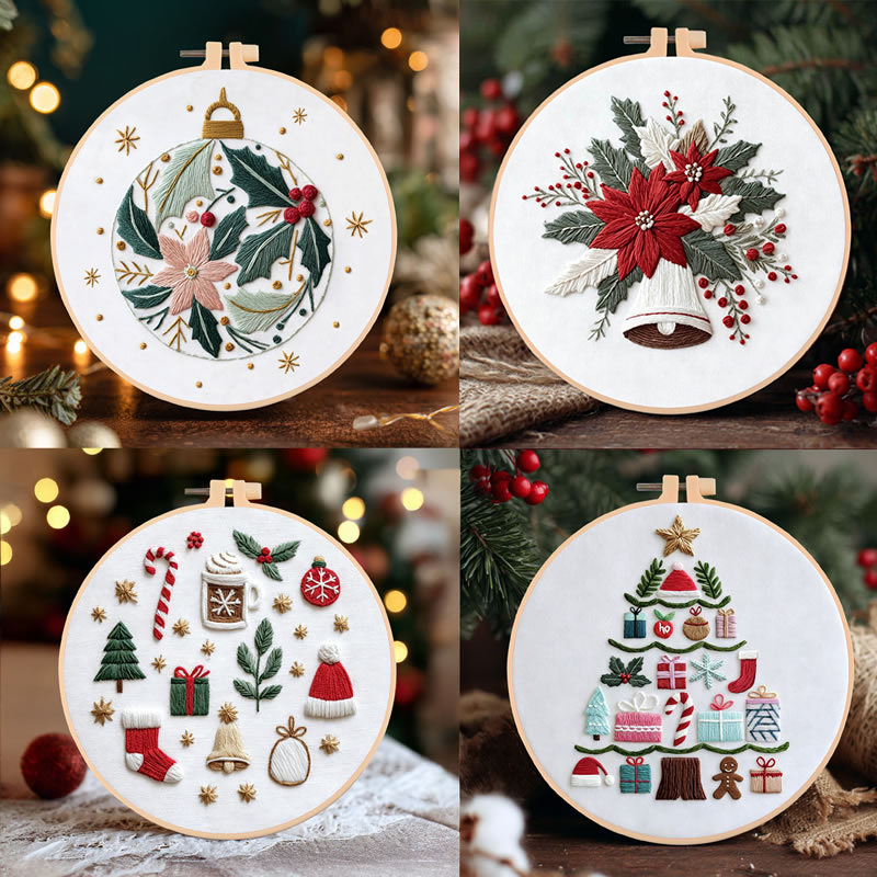 طقم تطريز يدوي لشجرة عيد الميل - مراجعة Embroidery Kit وسعره
