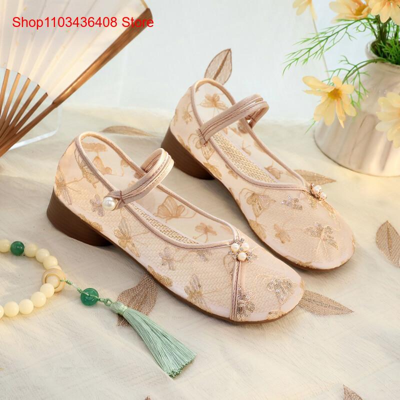 أحذية شبكية جديدة بكعب منخفض م - مراجعة Embroidery Canvas وسعره