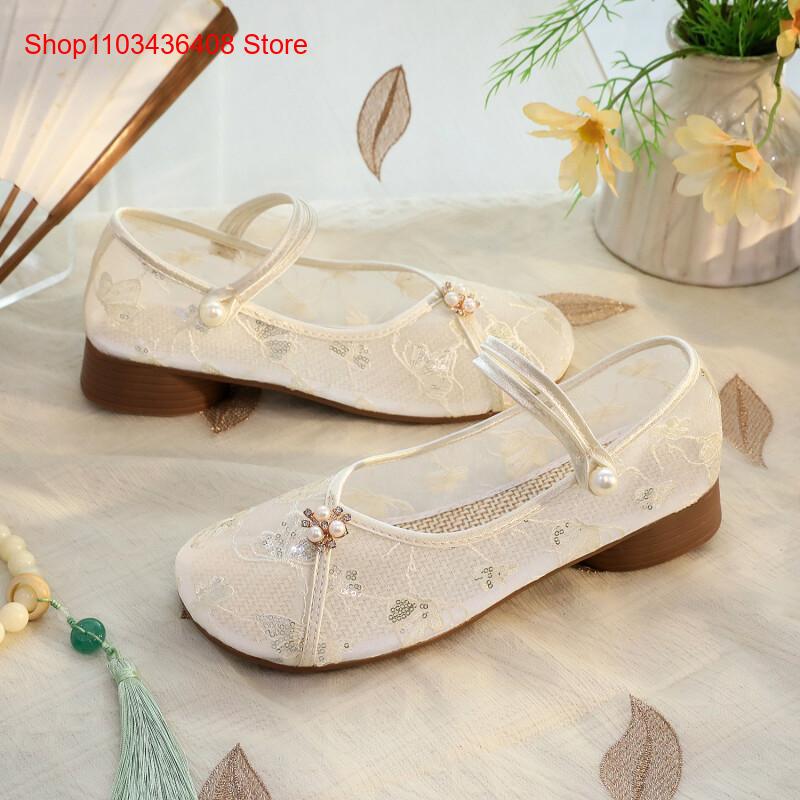 أحذية شبكية جديدة بكعب منخفض م - مراجعة Embroidery Canvas وسعره
