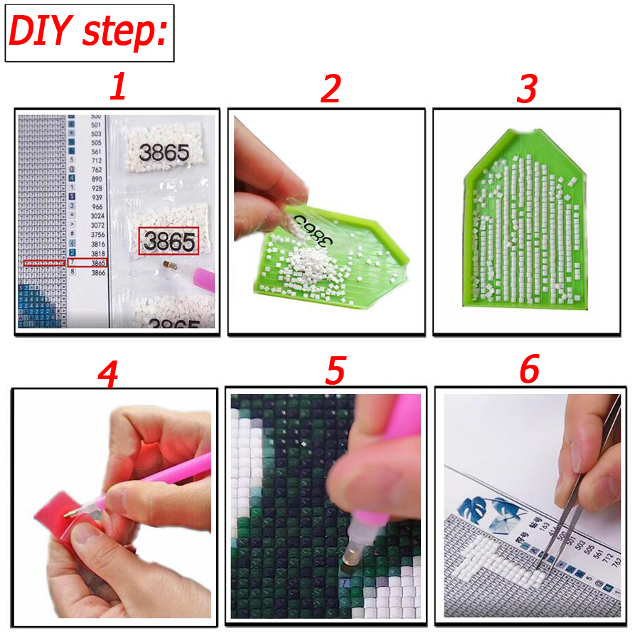 5D DIY مربع جولة الماس اللوحة  - مراجعة Embroidery Running Stitch وسعره