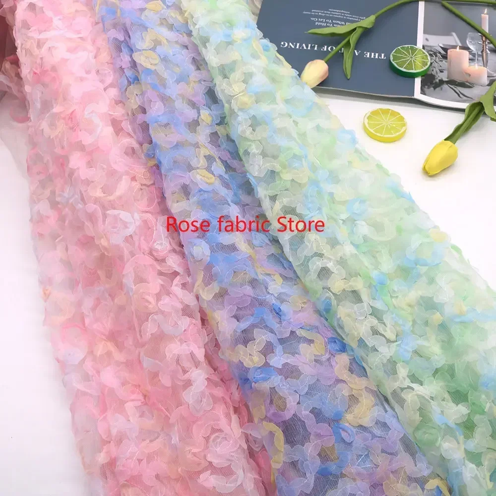 قماش شيفون متدرج اللون مع تطري - مراجعة Embroidery Rose وسعره