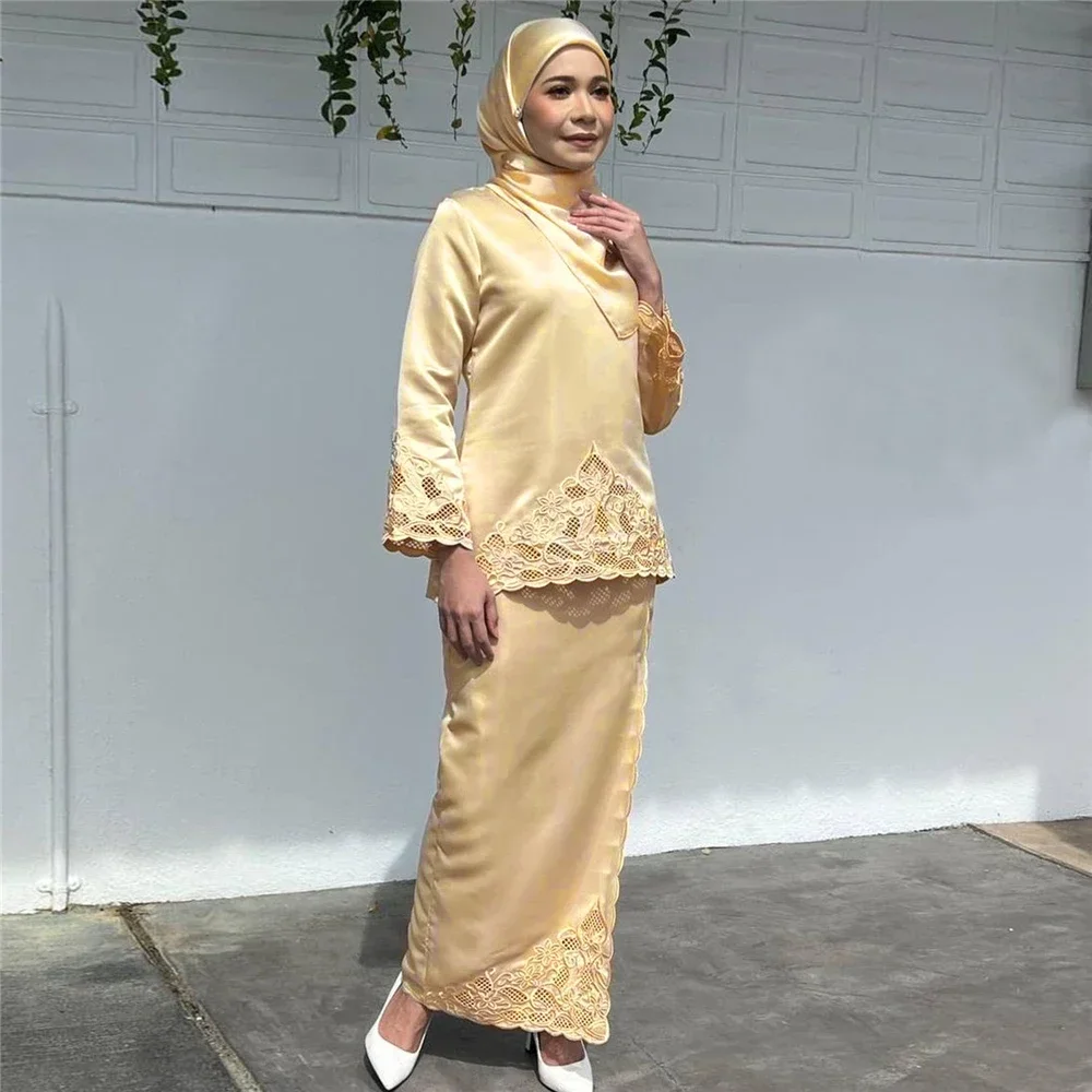 أطقم عبايات نسائية عصرية من قط - مراجعة Embroidery Baju وسعره