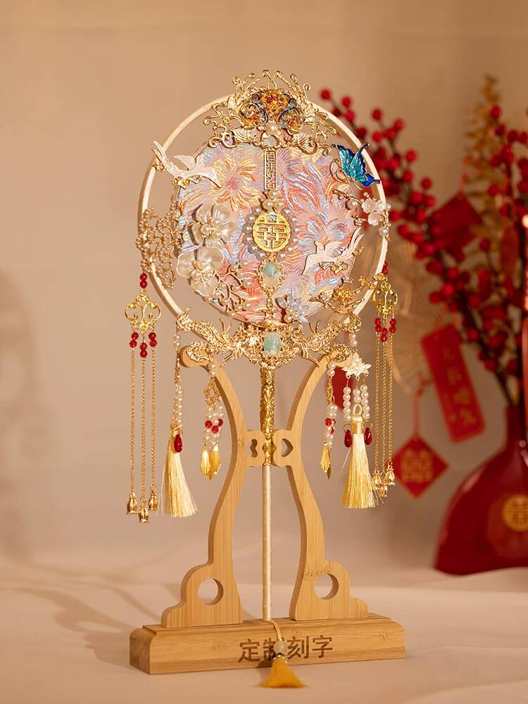 مروحة عروس على الطراز الصيني،  - مراجعة Embroidery Kit وسعره
