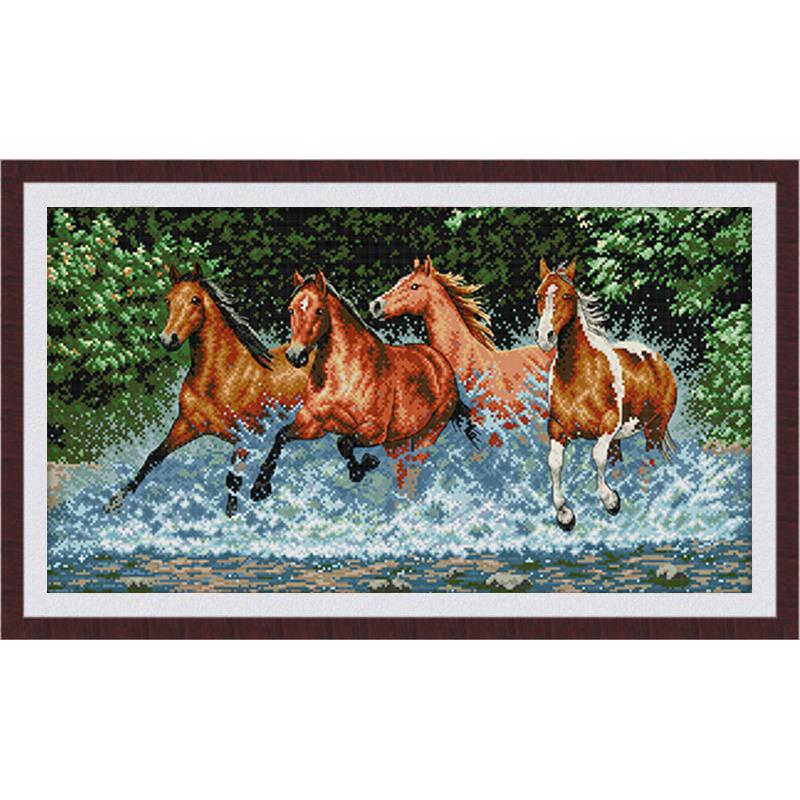 طقم تطريز على شكل حصان جامح، ق - مراجعة Embroidery Running Stitch وسعره