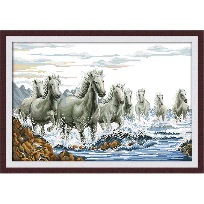 طقم تطريز على شكل حصان جامح، ق - مراجعة Embroidery Running Stitch وسعره