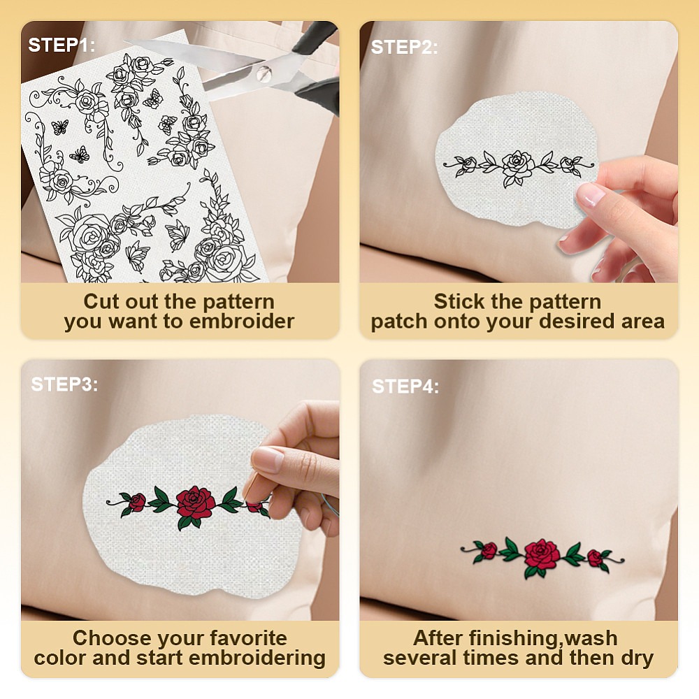 38 قطعة من الدانتيل الوردي، 4  - مراجعة Embroidery Rose وسعره