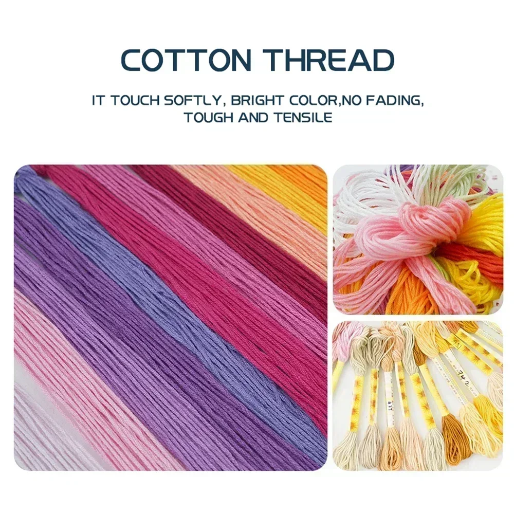 طقم تطريز مطبوع مسبقًا، قماش آ - مراجعة Embroidery Running Stitch وسعره