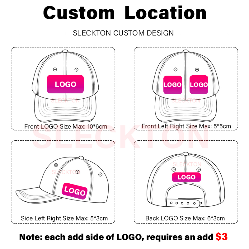 SLECKTON شعار مخصص قبعة بيسبول - مراجعة Embroidery Design Logo وسعره