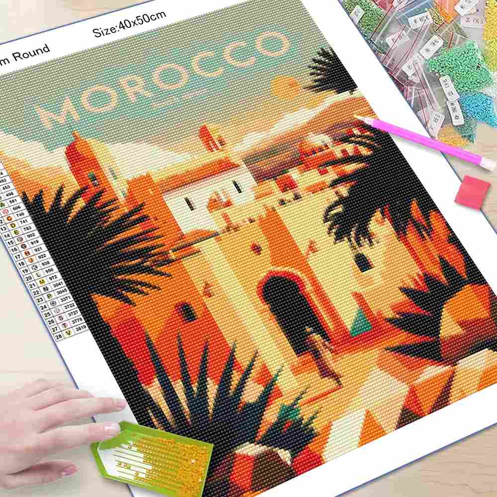 لوحة ماسية ثلاثية الأبعاد بتصم - مراجعة Embroidery Canvas وسعره